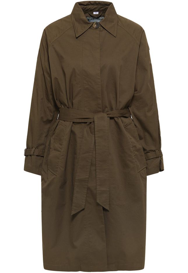 DreiMaster Vintage Women's Cotton Trench Coat
