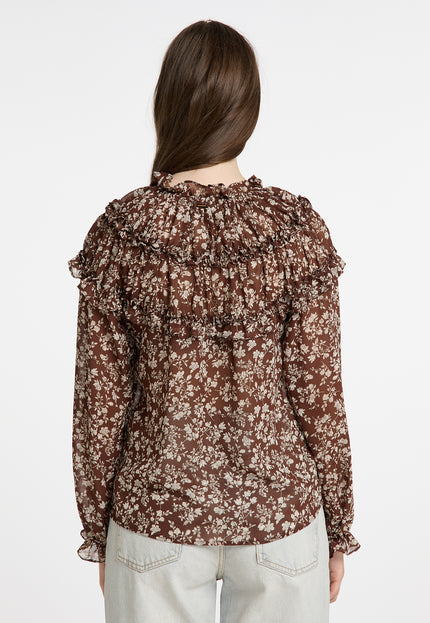 DreiMaster Vintage Women's Ruffle Blouse