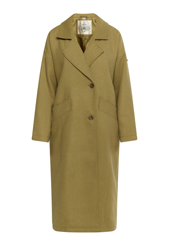 DreiMaster Vintage Women's Ransitional Coat Made Of Wool Blend